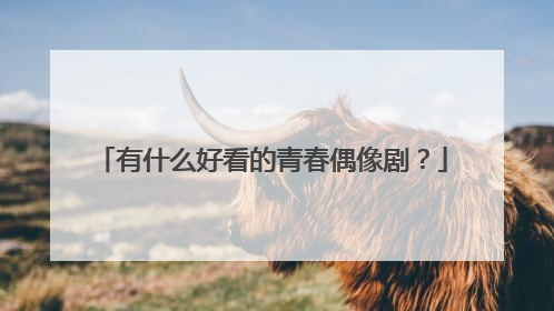 有什么好看的青春偶像剧？