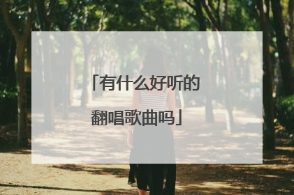 有什么好听的翻唱歌曲吗