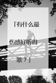 有什么最伤感好听得歌？
