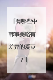 有哪些中韩审美略有差异的爱豆？