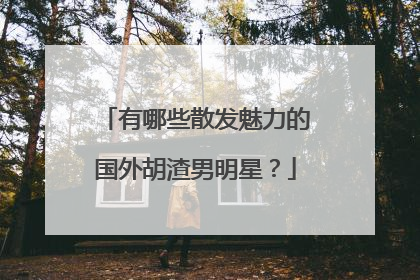 有哪些散发魅力的国外胡渣男明星?