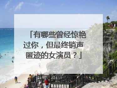 有哪些曾经惊艳过你,但最终销声匿迹的女演员?