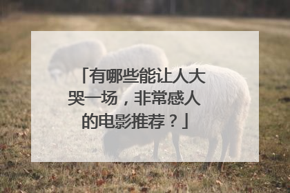 有哪些能让人大哭一场，非常感人的电影推荐？
