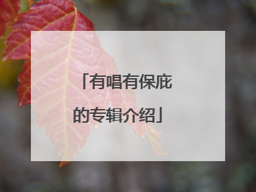 有唱有保庇的专辑介绍