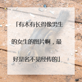 有木有长得像男生的女生的图片啊,最好是名不见经传的