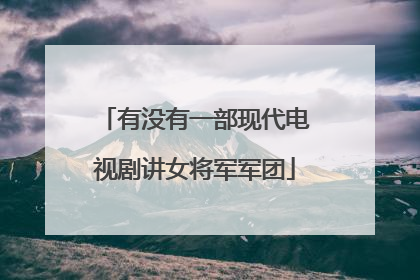 有没有一部现代电视剧讲女将军军团