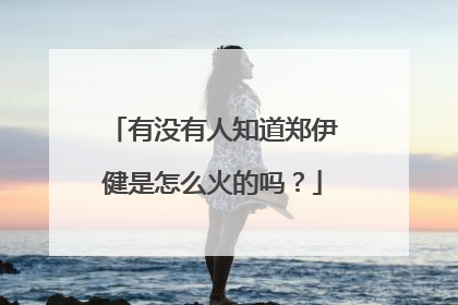 有没有人知道郑伊健是怎么火的吗？