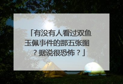 有没有人看过双鱼玉佩事件的那五张图?据说很恐怖?