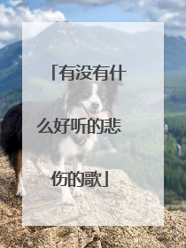 有没有什么好听的悲伤的歌