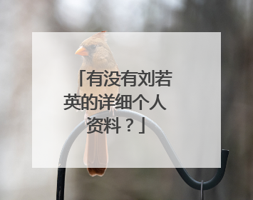 有没有刘若英的详细个人资料?