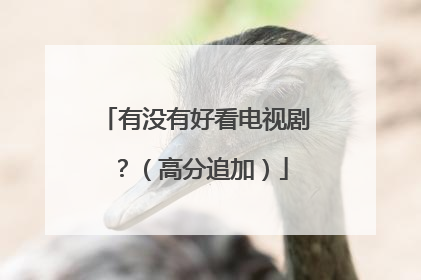 有没有好看电视剧?(高分追加)