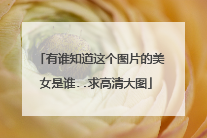 有谁知道这个图片的美女是谁..求高清大图