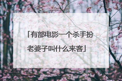 有部电影一个杀手扮老婆子叫什么来客