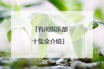 有闲俱乐部十集全介绍