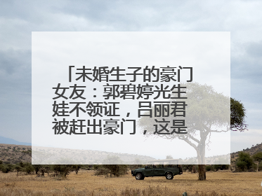 未婚生子的豪门女友：郭碧婷光生娃不领证，吕丽君被赶出豪门，这是为何？