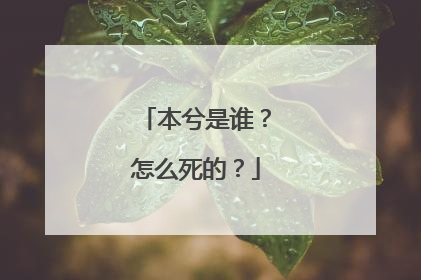 本兮是谁?怎么死的?