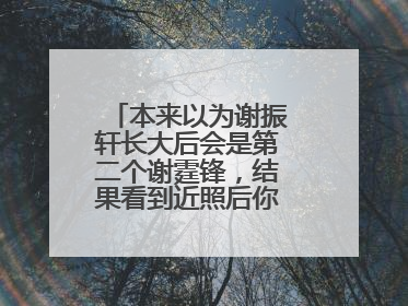 本来以为谢振轩长大后会是第二个谢霆锋，结果看到近照后你失望了吗？