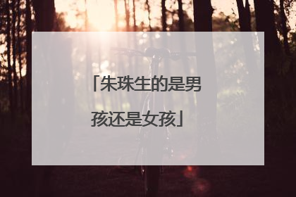 朱珠生的是男孩还是女孩