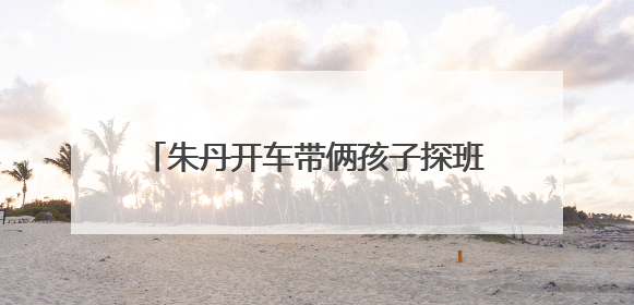 朱丹开车带俩孩子探班老公，夫妻二人终同框，两人的状态如何？