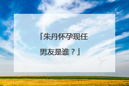 朱丹怀孕现任男友是谁？