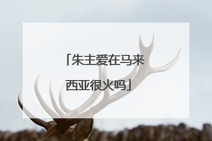 朱主爱在马来西亚很火吗