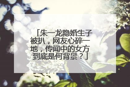 朱一龙隐婚生子被扒,网友心碎一地,传闻中的女方到底是何背景?