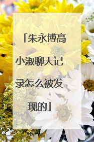 朱永博高小淑聊天记录怎么被发现的