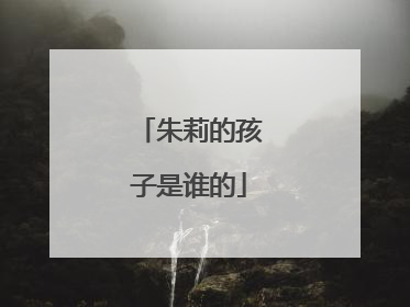 朱莉的孩子是谁的