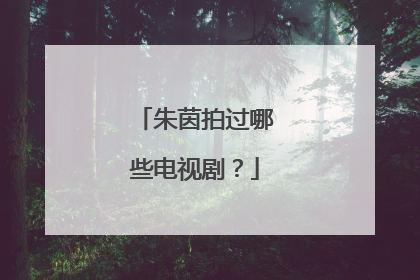 朱茵拍过哪些电视剧？