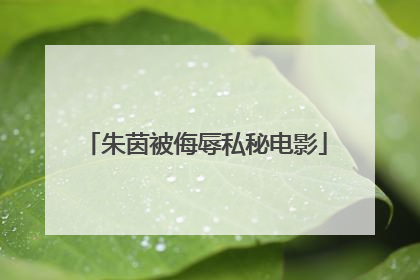 朱茵被侮辱私秘电影