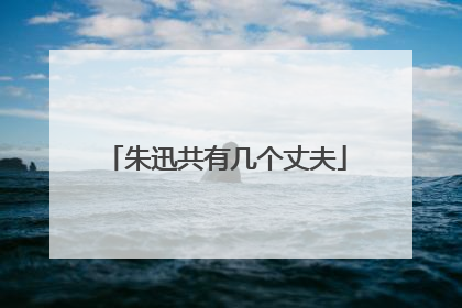 朱迅共有几个丈夫