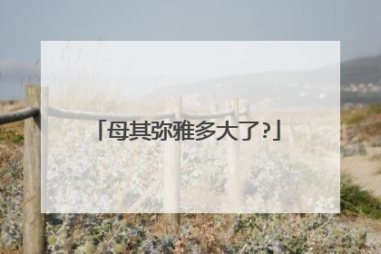 母其弥雅多大了?