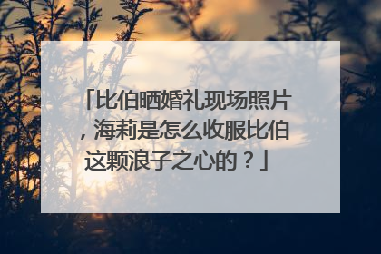 比伯晒婚礼现场照片，海莉是怎么收服比伯这颗浪子之心的？