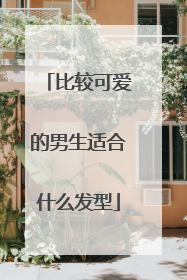 比较可爱的男生适合什么发型