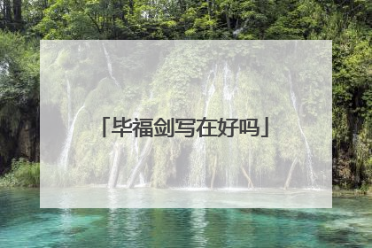 毕福剑写在好吗