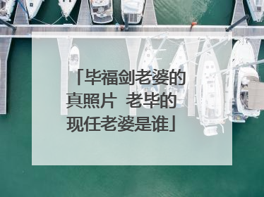 毕福剑老婆的真照片 老毕的现任老婆是谁
