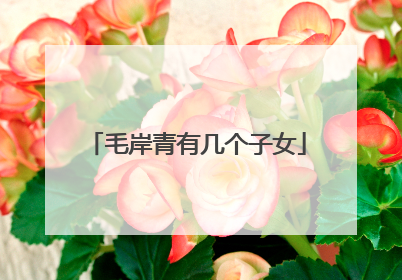 毛岸青有几个子女