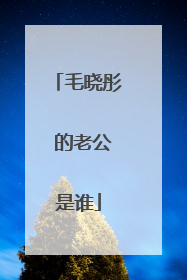 毛晓彤 的老公是谁