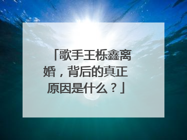 歌手王栎鑫离婚,背后的真正原因是什么?
