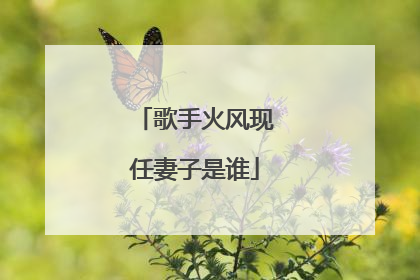 歌手火风现任妻子是谁