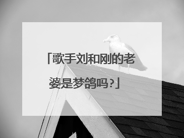 歌手刘和刚的老婆是梦鸽吗?