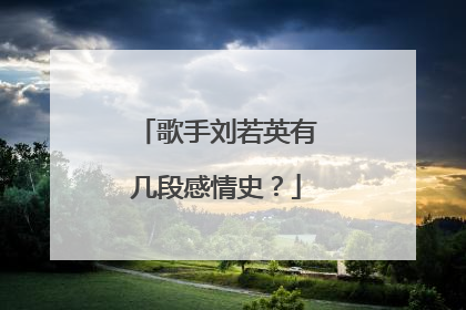 歌手刘若英有几段感情史?