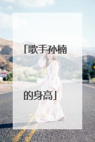 歌手孙楠的身高