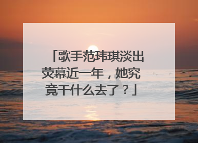 歌手范玮琪淡出荧幕近一年，她究竟干什么去了？