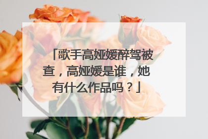 歌手高娅媛醉驾被查，高娅媛是谁，她有什么作品吗？