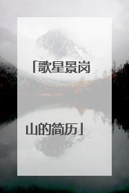 歌星景岗山的简历