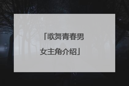 歌舞青春男女主角介绍