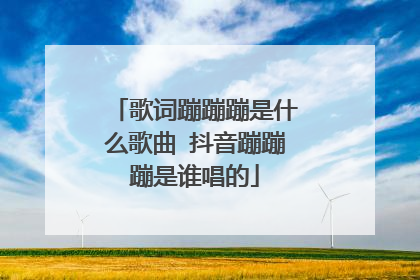 歌词蹦蹦蹦是什么歌曲 抖音蹦蹦蹦是谁唱的