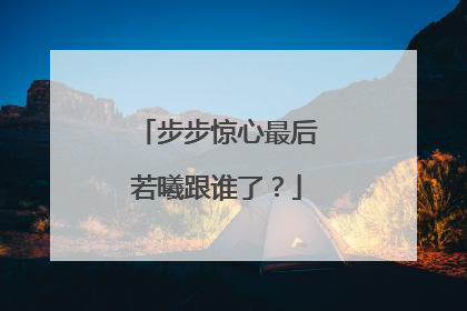 步步惊心最后若曦跟谁了?