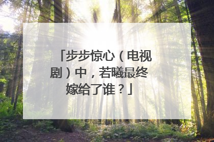 步步惊心(电视剧)中,若曦最终嫁给了谁?